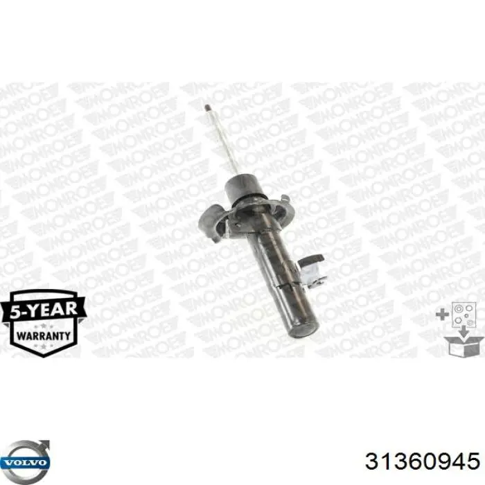 Амортизатор передней подвески левой Volvo 31360945 цена, от 117.77 USD