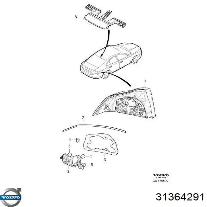  Volvo 31364291 цена, от 304.40 USD