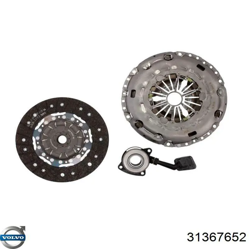 Купить 31367652 Volvo Комплект сцепления (диск, корзина, подшипник)