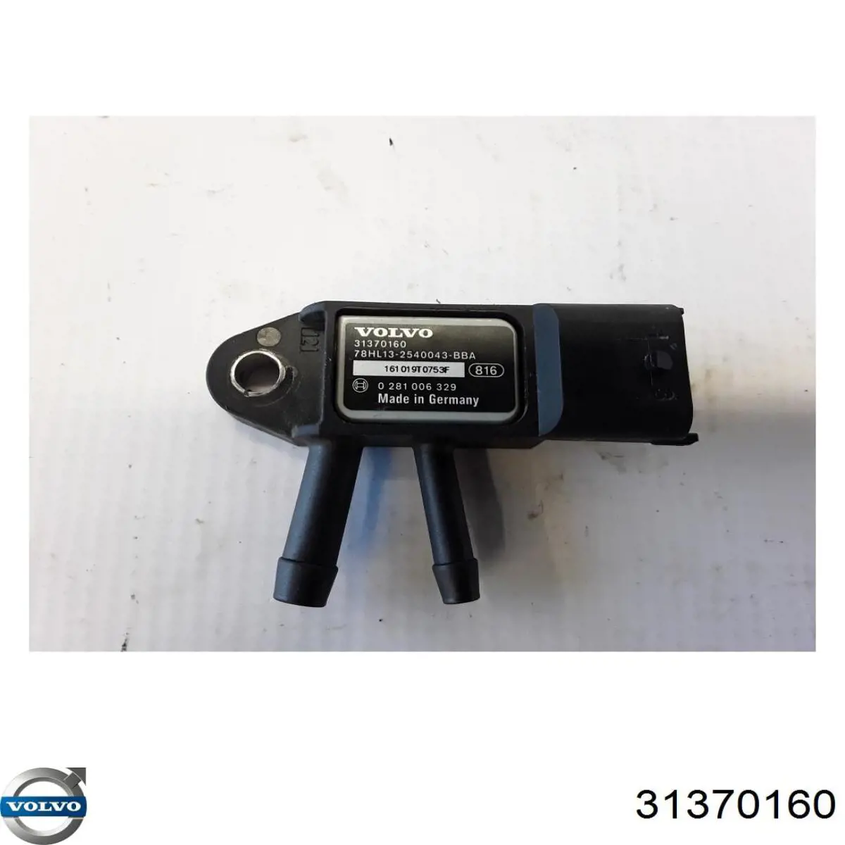 Датчик давления выхлопных газов Volvo 31370160 цена, от 16.47 USD