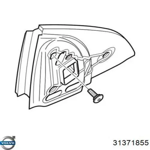 Купить 31371855 Volvo Боковое зеркало заднего вида правое