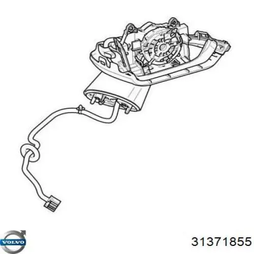 Правое зеркало 31371855 Volvo