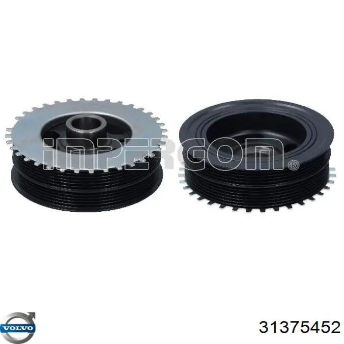 Купить 31375452 Volvo Шкив-демпфер коленвала