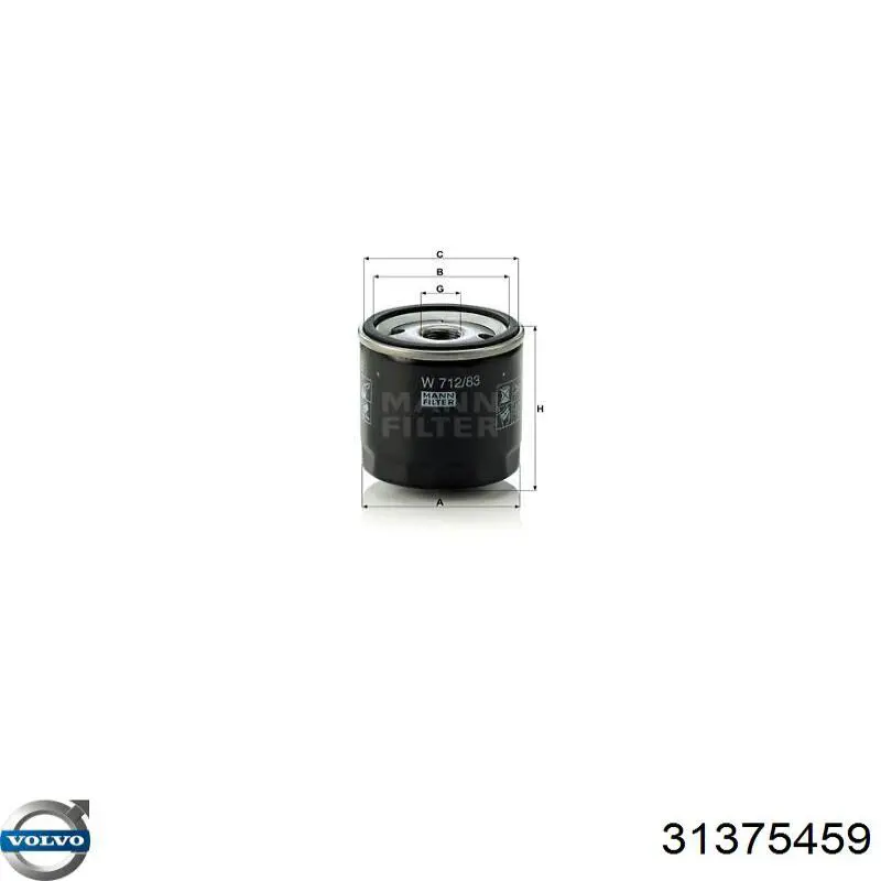 Клиновый ремень Volvo 31375459 цена, от 16.63 USD