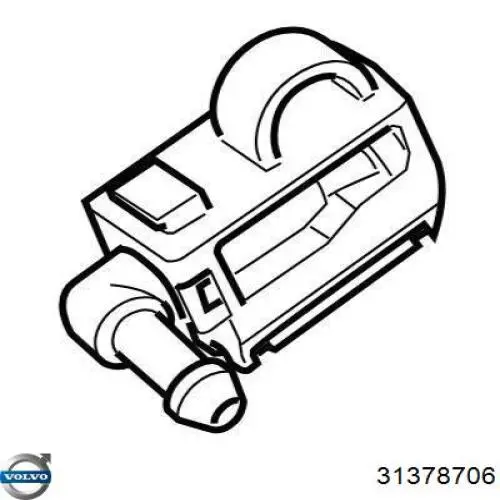 Купить 31378706 Volvo Форсунка омывателя стекла лобового, правая