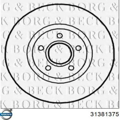 Тормоз дисковый передний Volvo 31381375 цена, от 51.03 USD