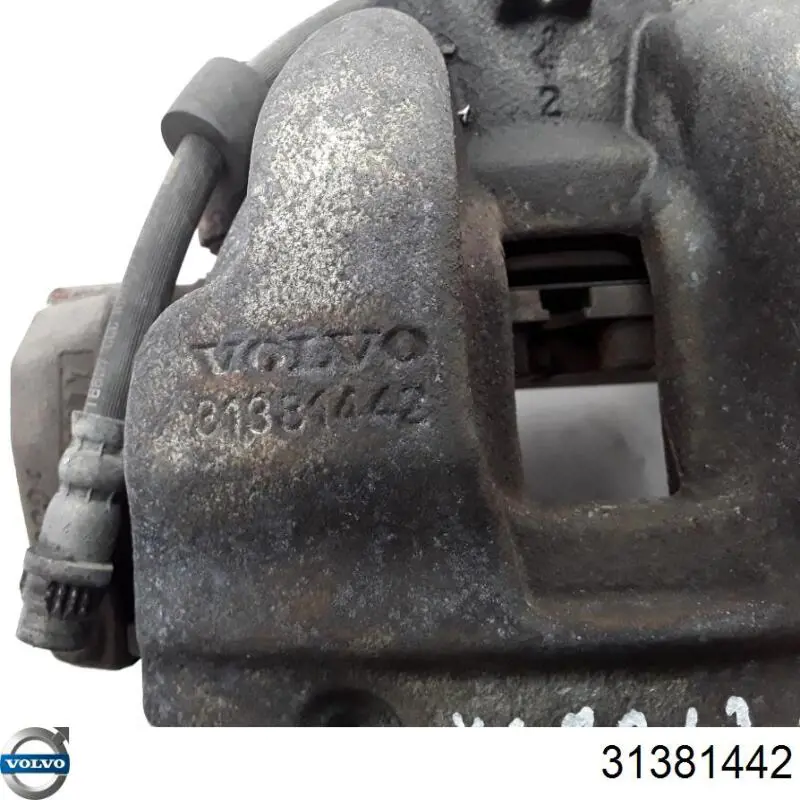 Суппорт тормозной передний левый 31381442 Volvo