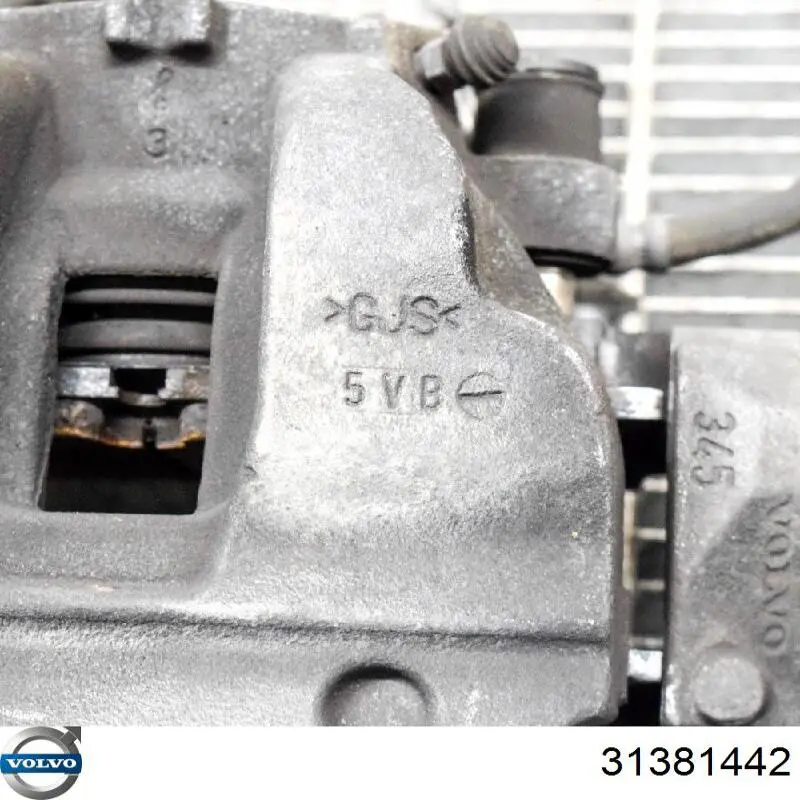 31381442 Volvo Суппорт тормозной, передний, левый