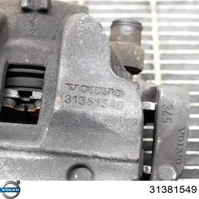 Суппорт тормозной передний правый 31381549 Volvo
