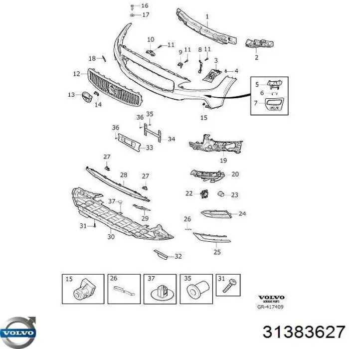  Volvo 31383627 цена, от 31.17 USD