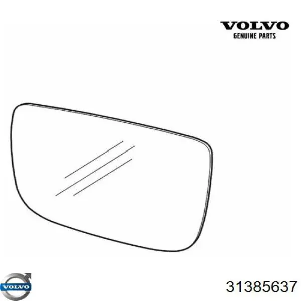 Купить 31385637 Volvo Наружное зеркало левое