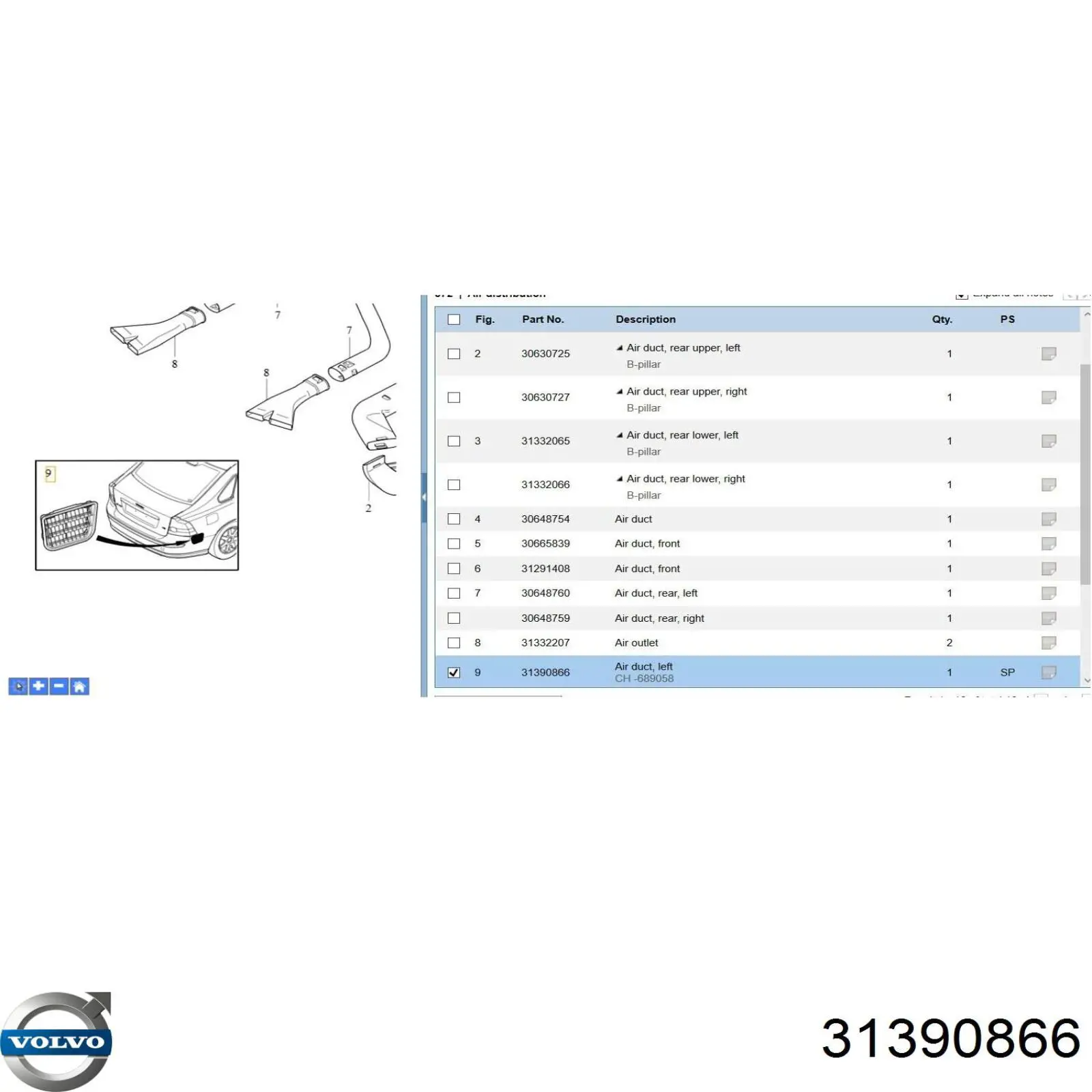 Купить 31291229 Volvo 