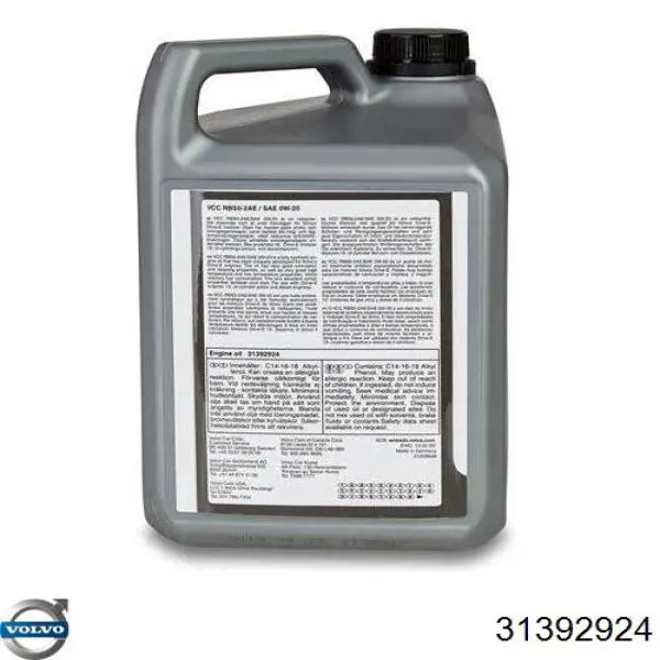 31392924 Volvo Масло двигателя