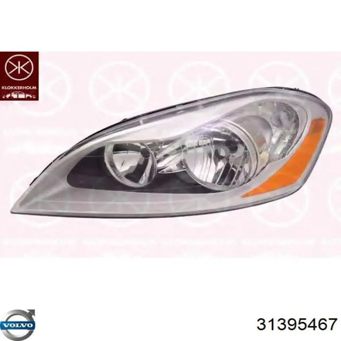 Правая фара 31395467 Volvo