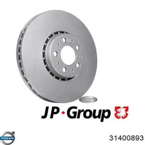 Disco do freio dianteiro 31400893 Volvo