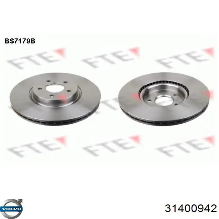 Тормоз дисковый передний Volvo 31400942 цена, от 63.66 USD