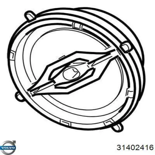 Указатель поворота зеркала правый 31299385 Volvo