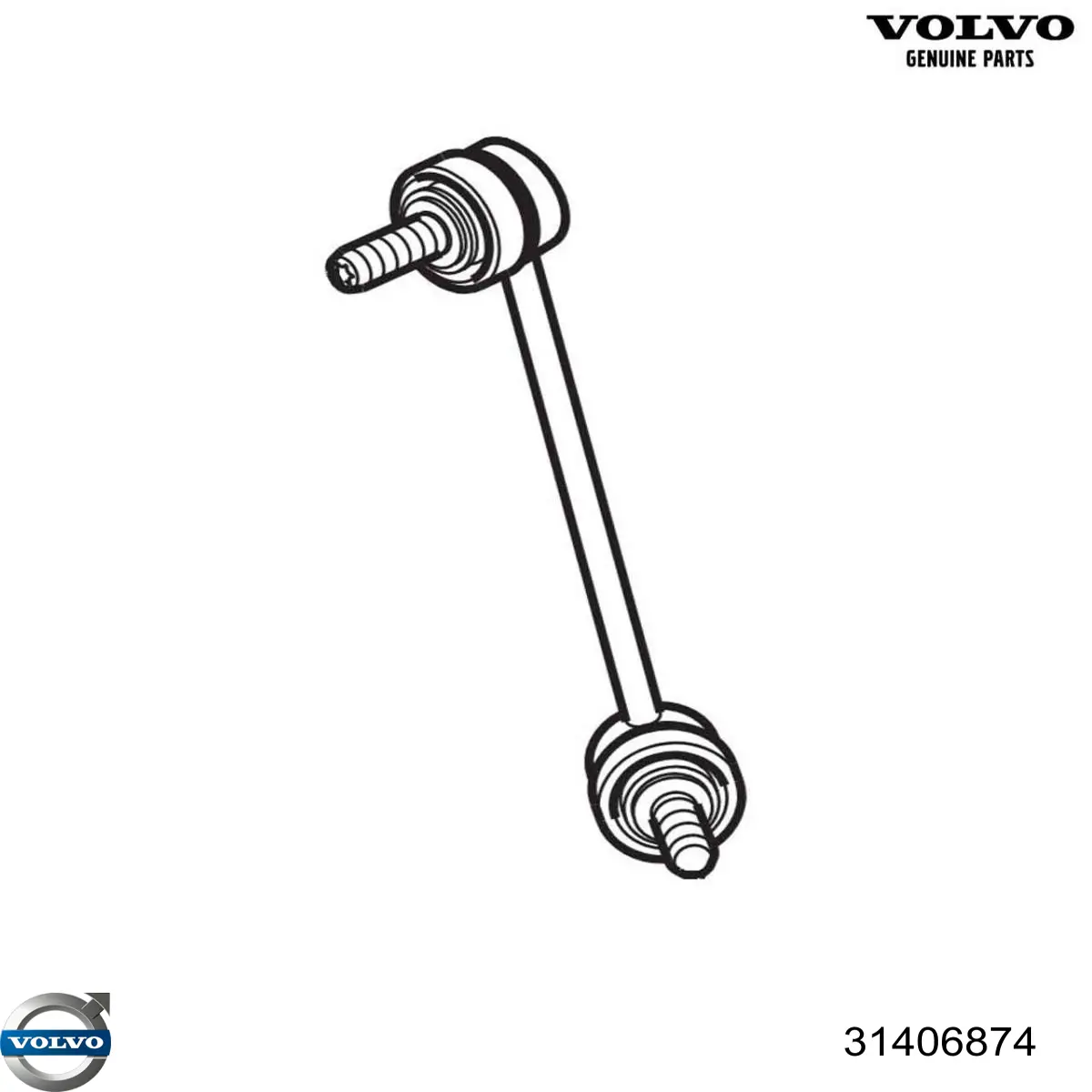 Линк стабилизатора, переднего, правый Volvo 31406874 цена, от 12.67 USD