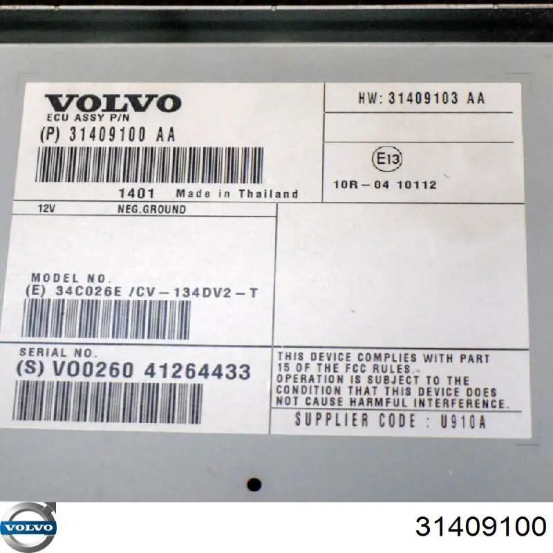 31409100 Volvo 