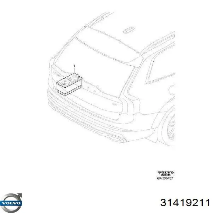 Купить 31419211 Volvo Батарея аккумуляторная