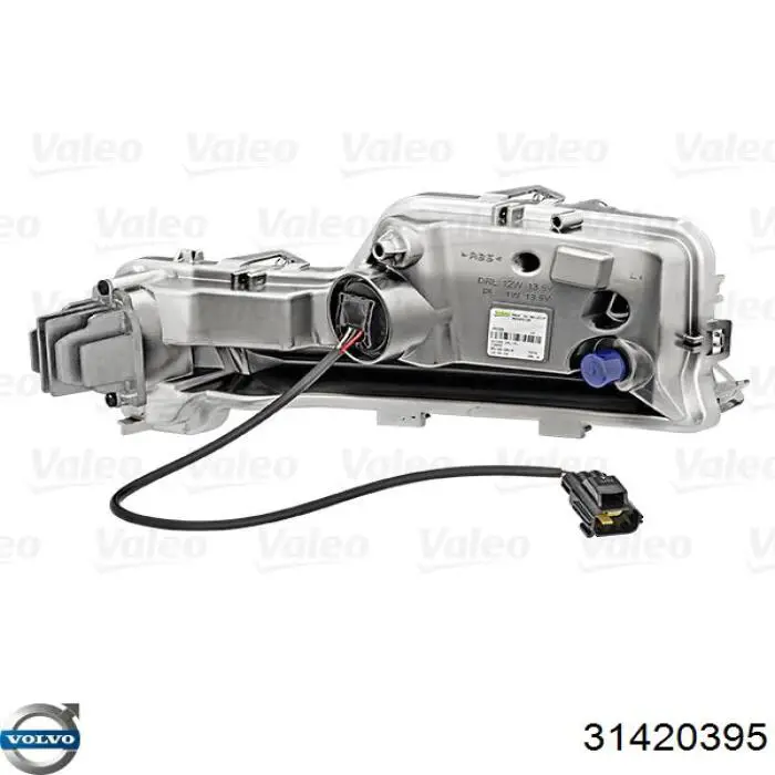 31420395 Volvo Фара дневного света, левая