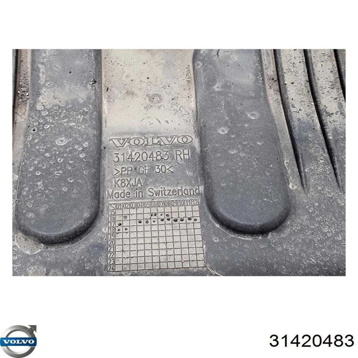 Защита днища задняя правая Volvo 31420483 цена, от 49.35 USD
