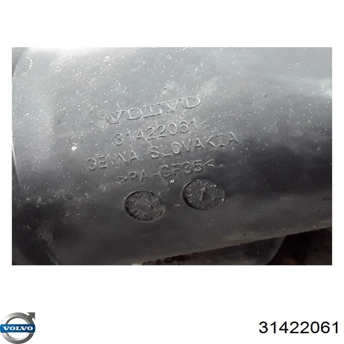 31422061 Volvo Патрубок воздушный, выход из компрессора (наддув)