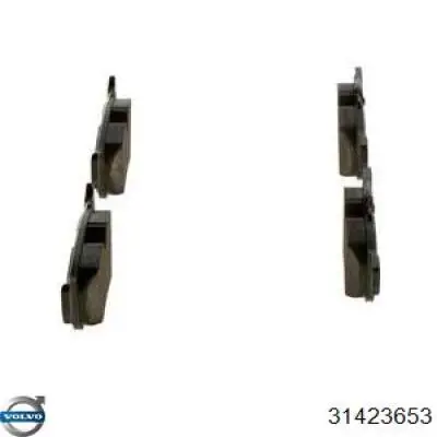 Задние тормозные колодки 31423653 Volvo