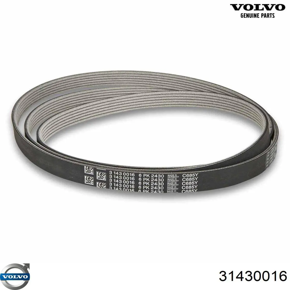 Клиновый ремень Volvo 31430016 цена, от 27.64 USD