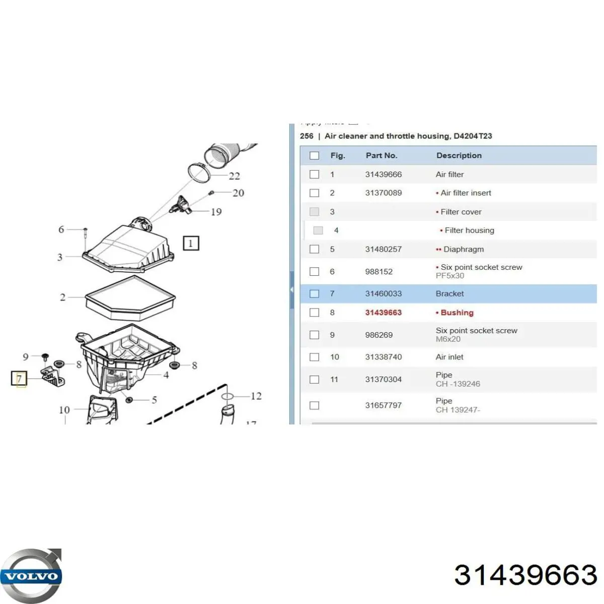  31439663 Volvo