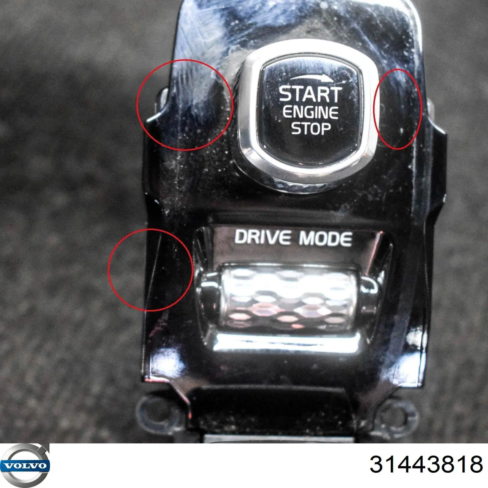Кнопка старт-стоп 31443818 Volvo