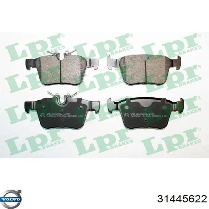 Колодки дисковые  Volvo 31445622 цена, от 53.60 USD
