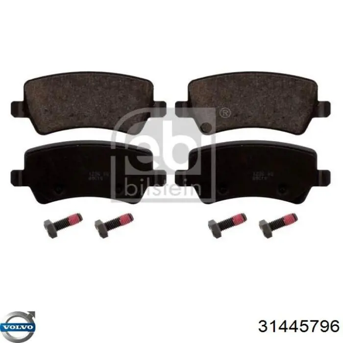 Купить 31445796 Volvo Колодки тормозные задние, дисковые