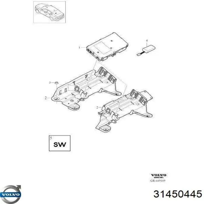 Аккумулятор автомобильный Volvo 31450445 цена, от 82.86 USD