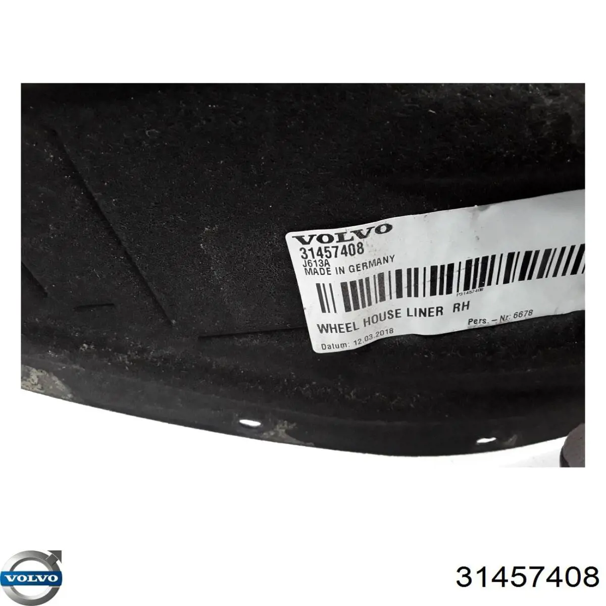 Купить 32289666 Volvo Подкрылок задний правый