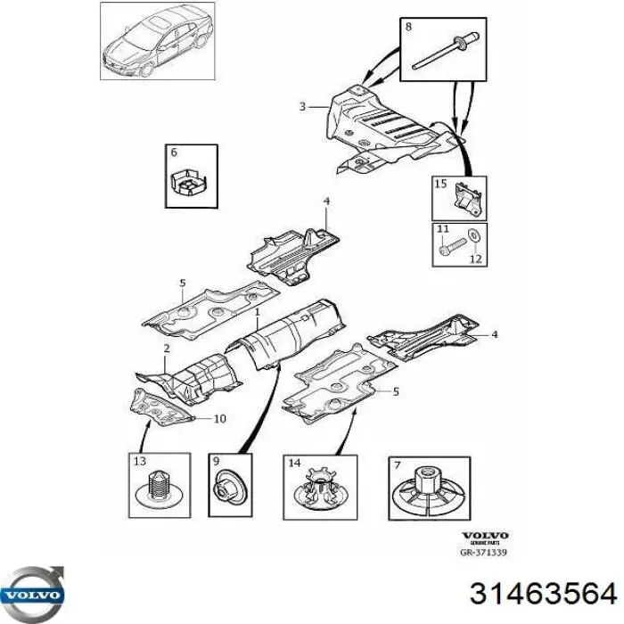  Volvo 31463564 цена, от 37.71 USD