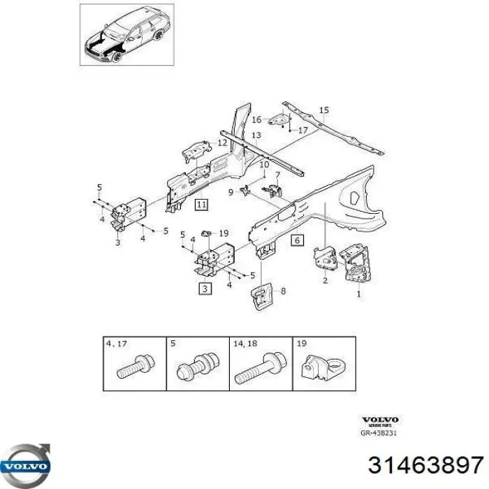  Volvo 32216403 цена, от 12.97 USD