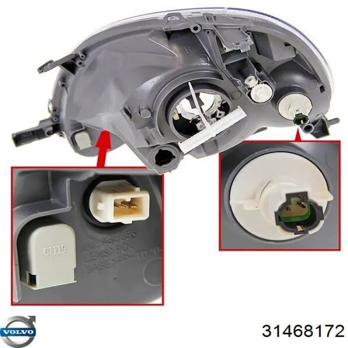 32318590 Volvo Стойка капота