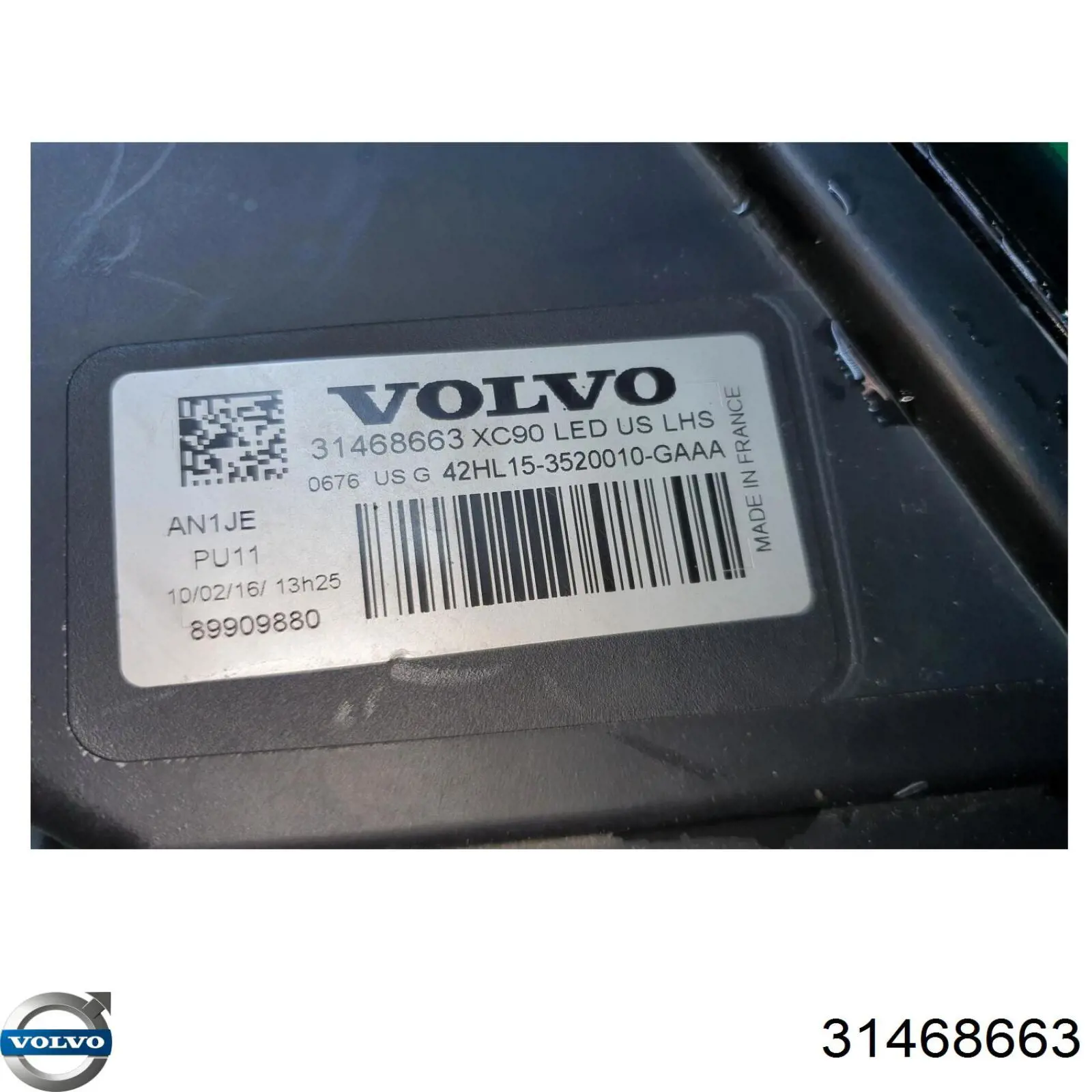 31468663 Volvo Фара
