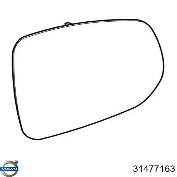 31477163 Volvo Зеркальный элемент левого зеркала заднего вида
