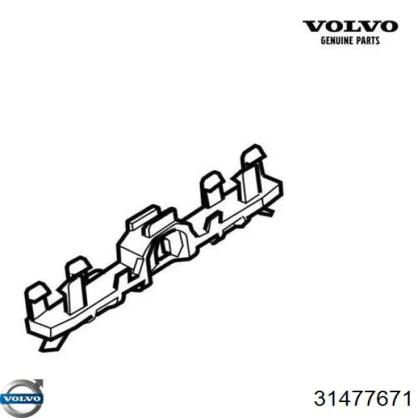 Левое боковое зеркало 31477671 Volvo
