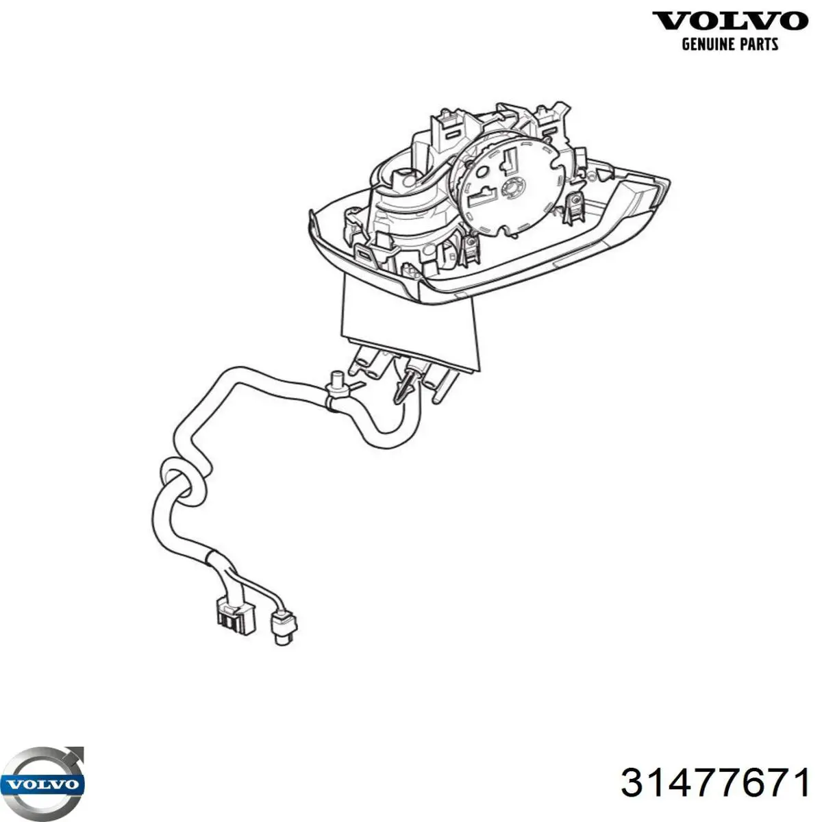 Зеркало заднего вида, левое Volvo 31477671 цена, от 480.16 USD