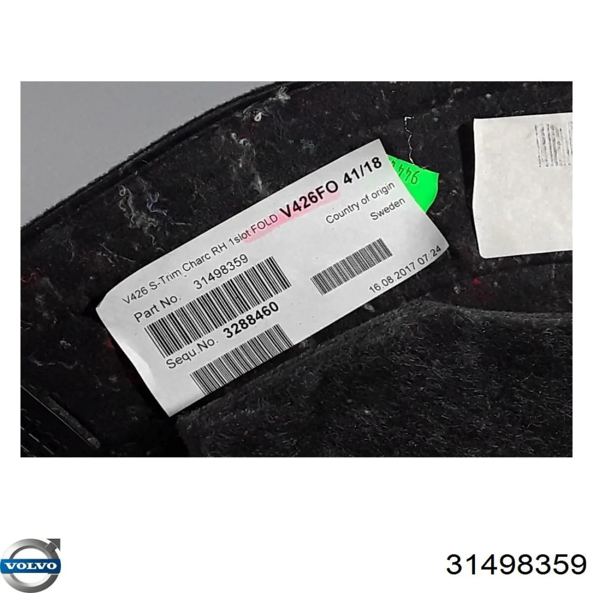 Облицовка багажного отсека правая Volvo 31498359 цена, от 60.88 USD