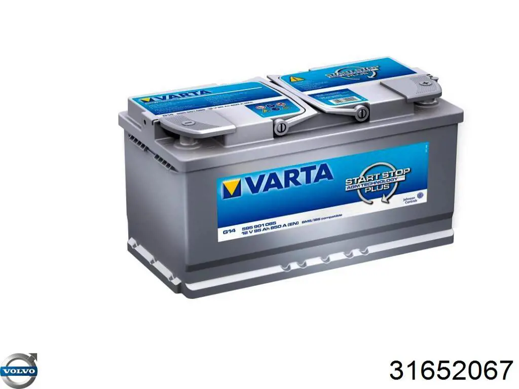 Аккумулятор 31652067 Volvo