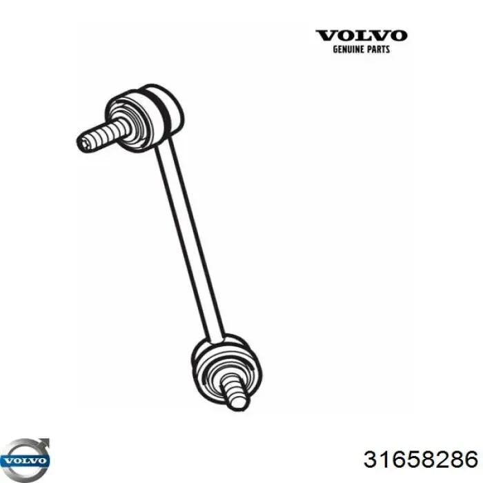 Montante esquerdo de estabilizador dianteiro para Volvo V60 (225, 227)