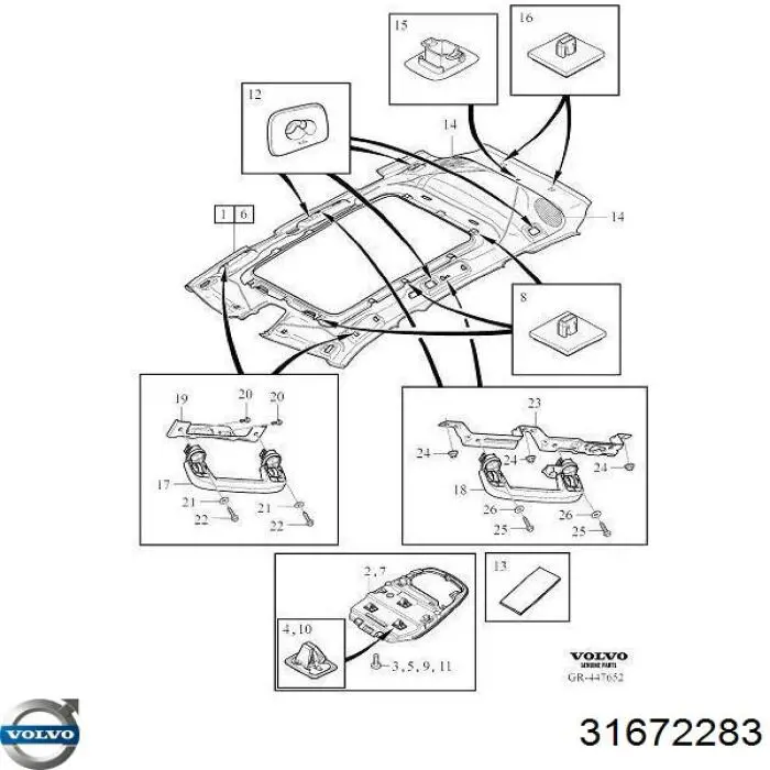 31672283 Volvo Заглушка днища кузова