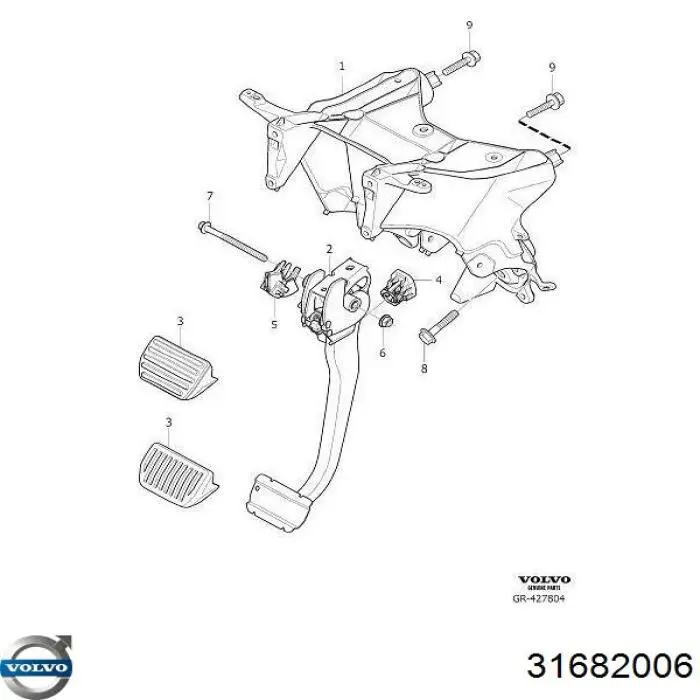 Купить 31682006 Volvo 