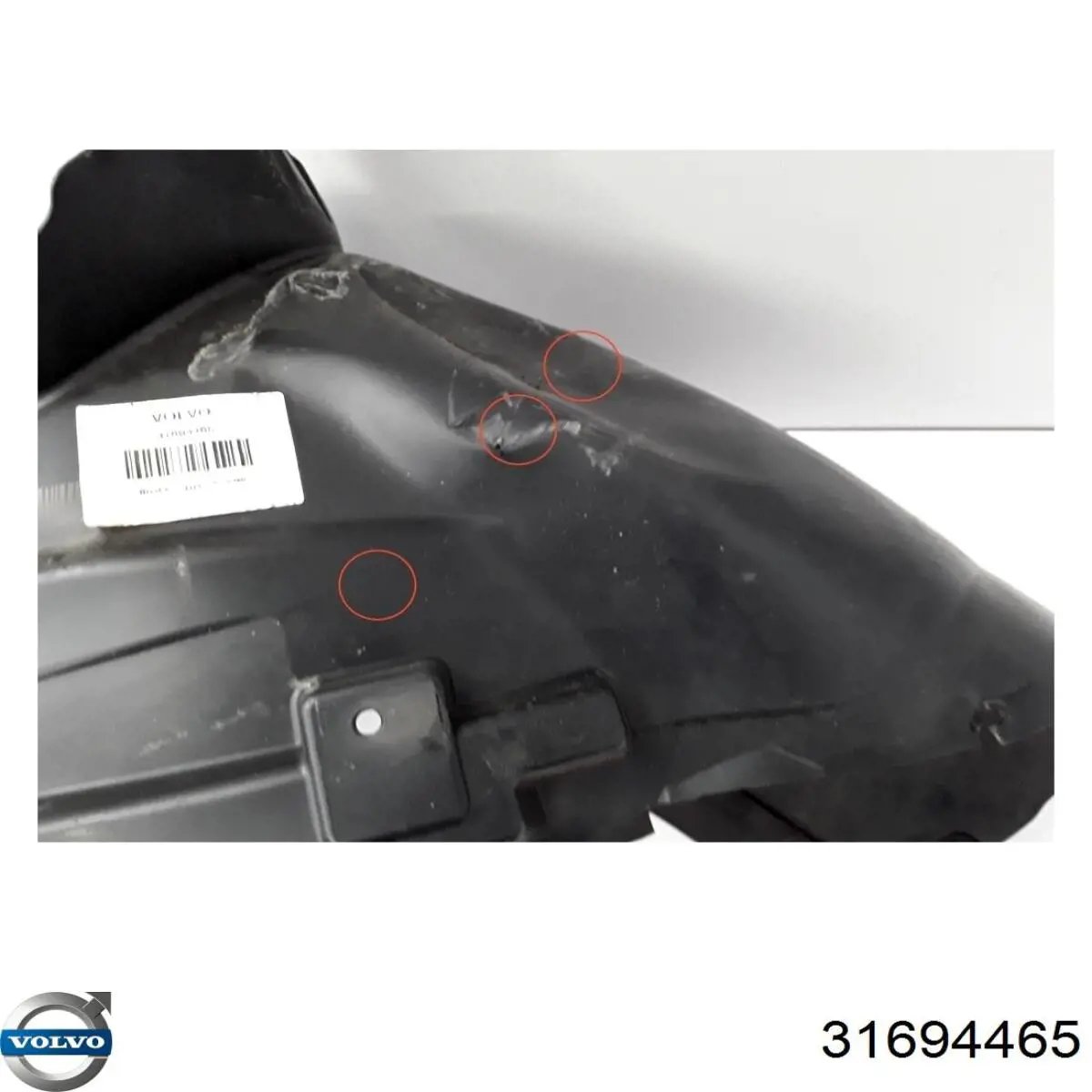 31694465 Volvo Подкрыльник переднего крыла, правый