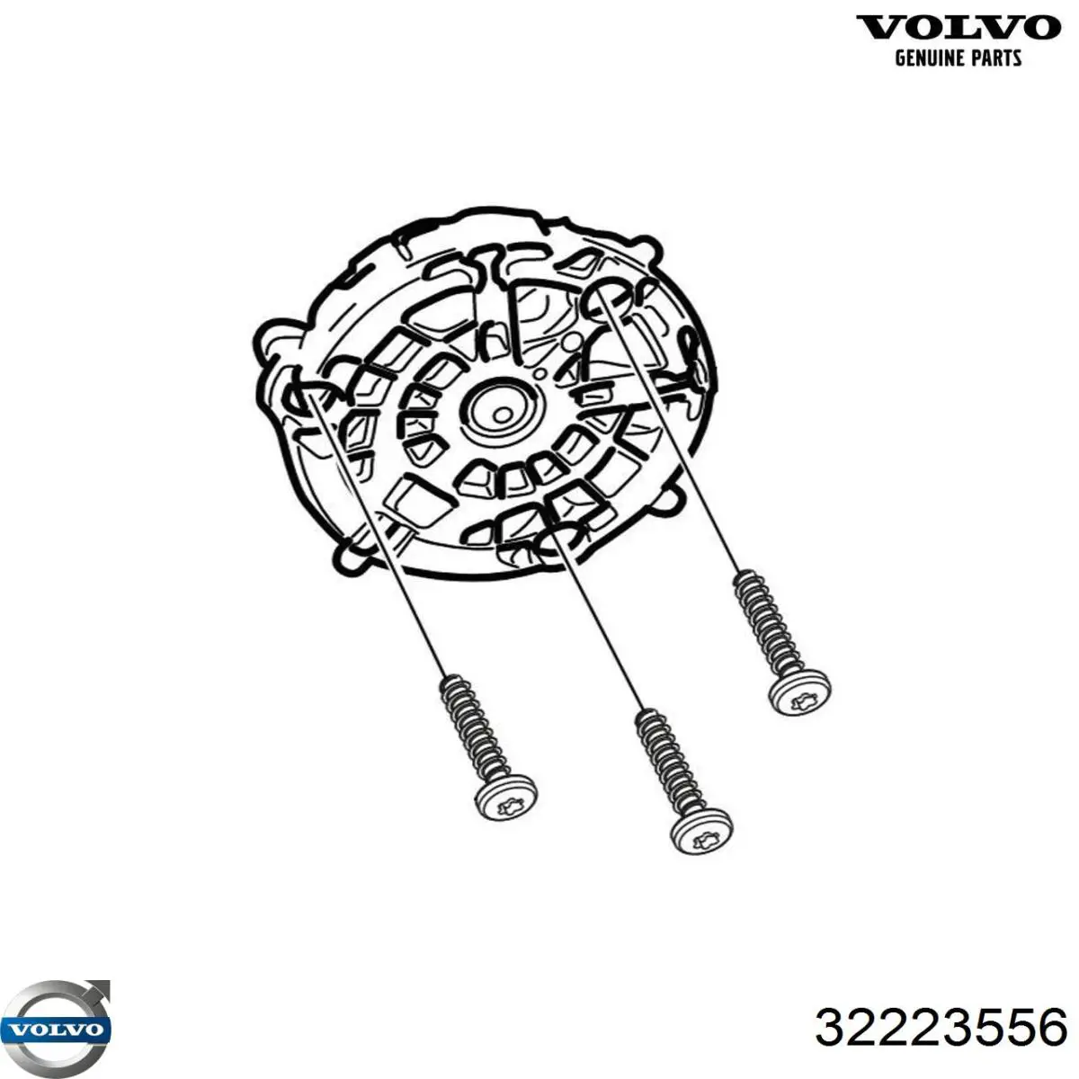 Расходомер воздуха Volvo 32223556