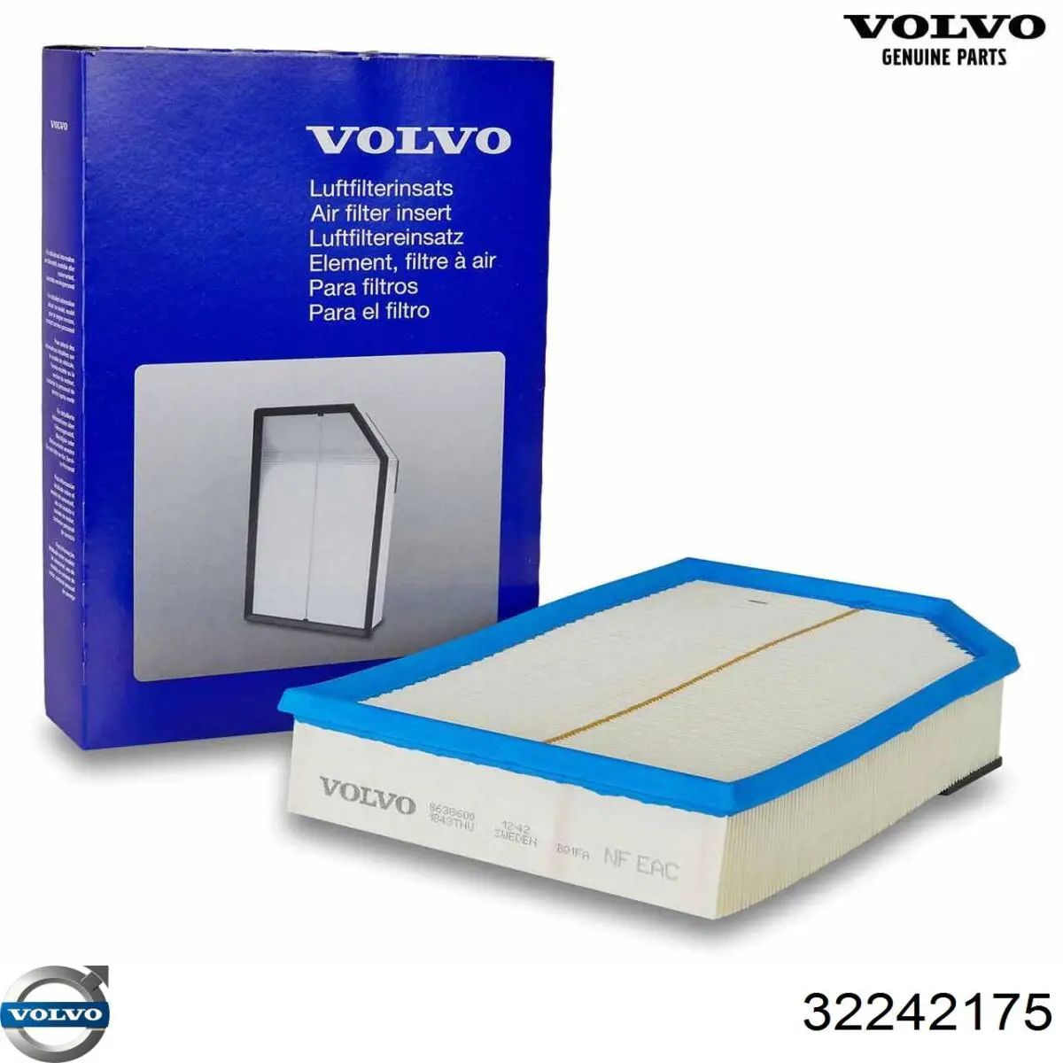 Топливный фильтр 32242175 Volvo